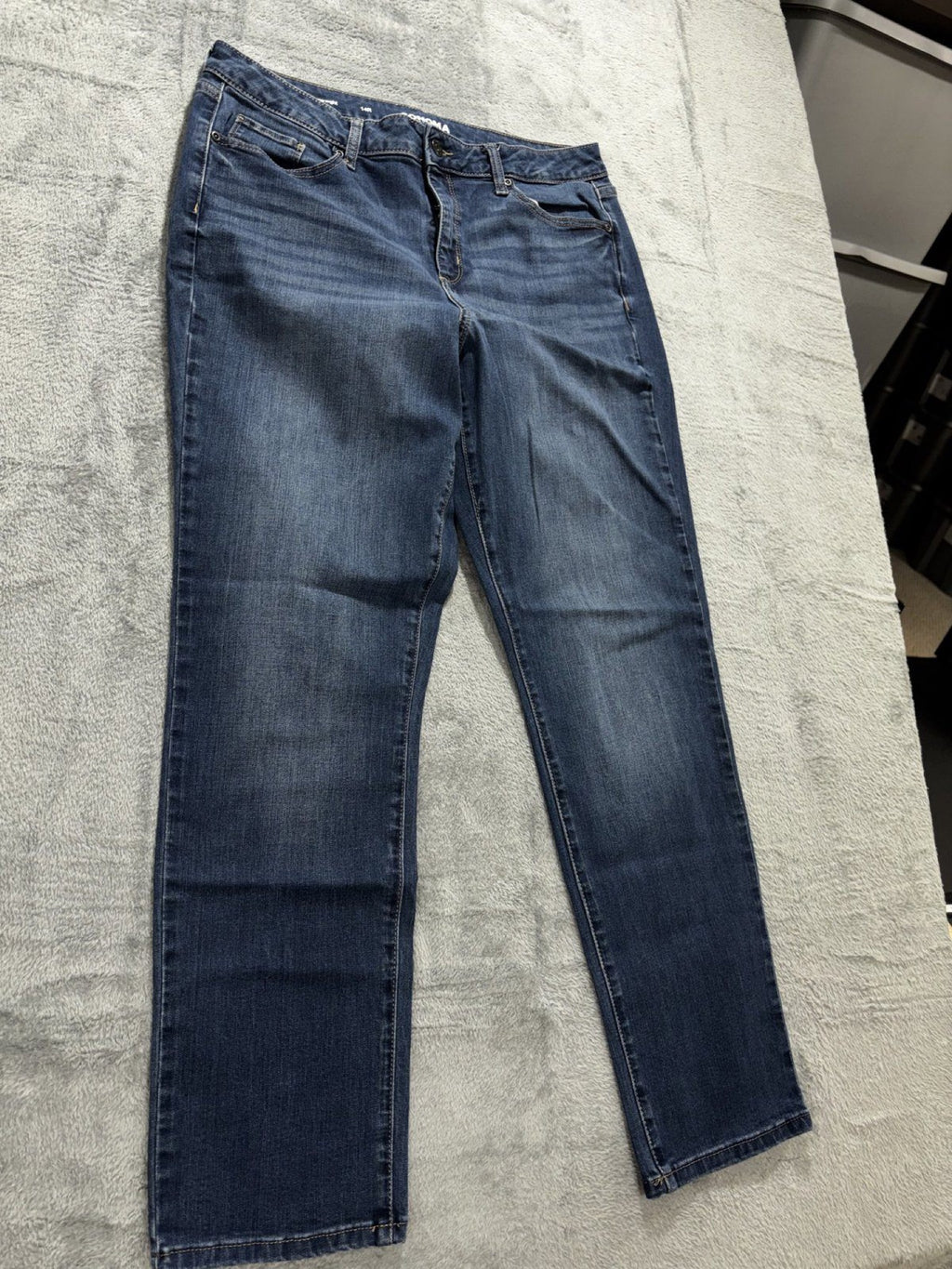 Sonoma Womens 14R Medium Wash Straight Leg Jeans Casual