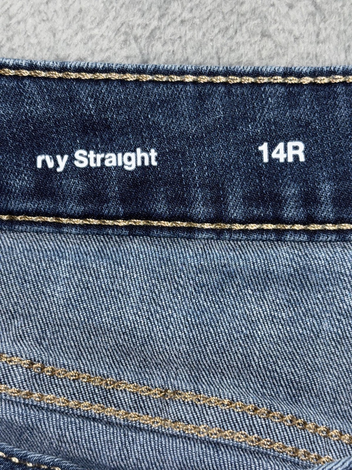 Sonoma Womens 14R Medium Wash Straight Leg Jeans Casual