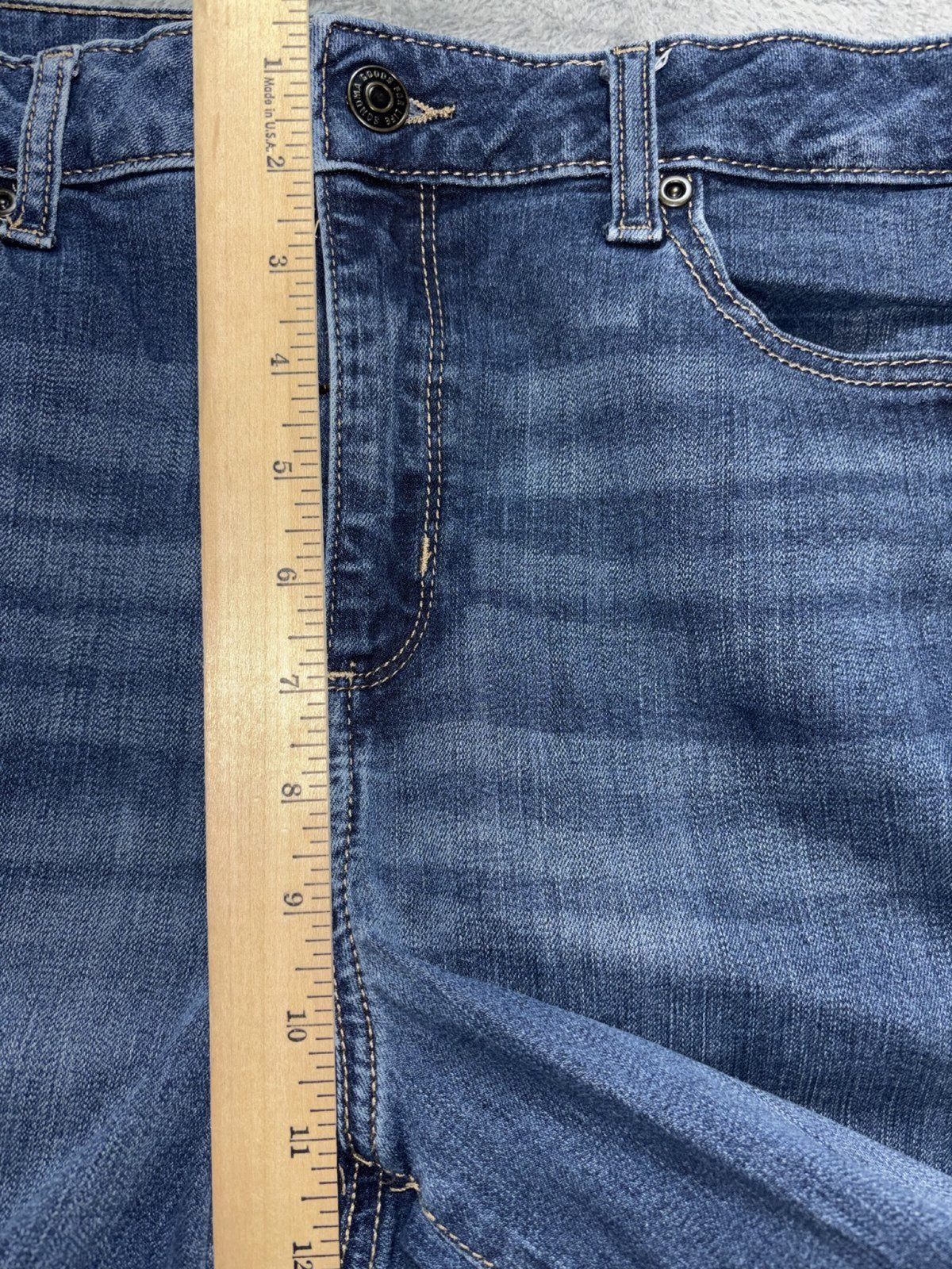 Sonoma Womens 14R Medium Wash Straight Leg Jeans Casual