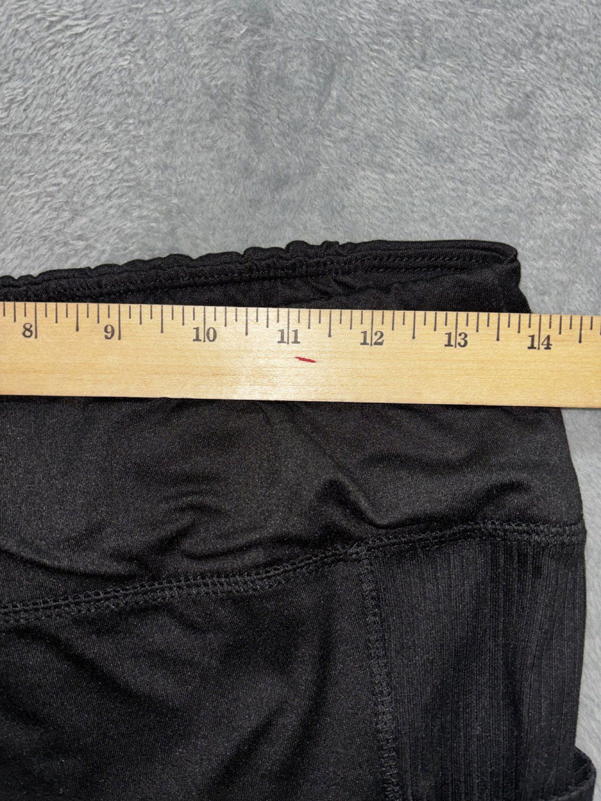No Comment Womens XL Black Bike Shorts Pockets Casual Athleisure