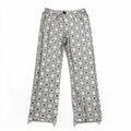 Kathy Ireland Womens L Black White Medallion Print Sleepwear Pants Cozy