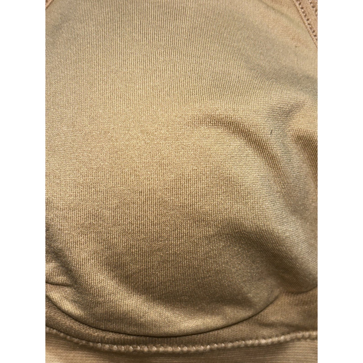 Genie Bra Womens M Tan Seamless Sports Bra Comfort Wirefree Casual