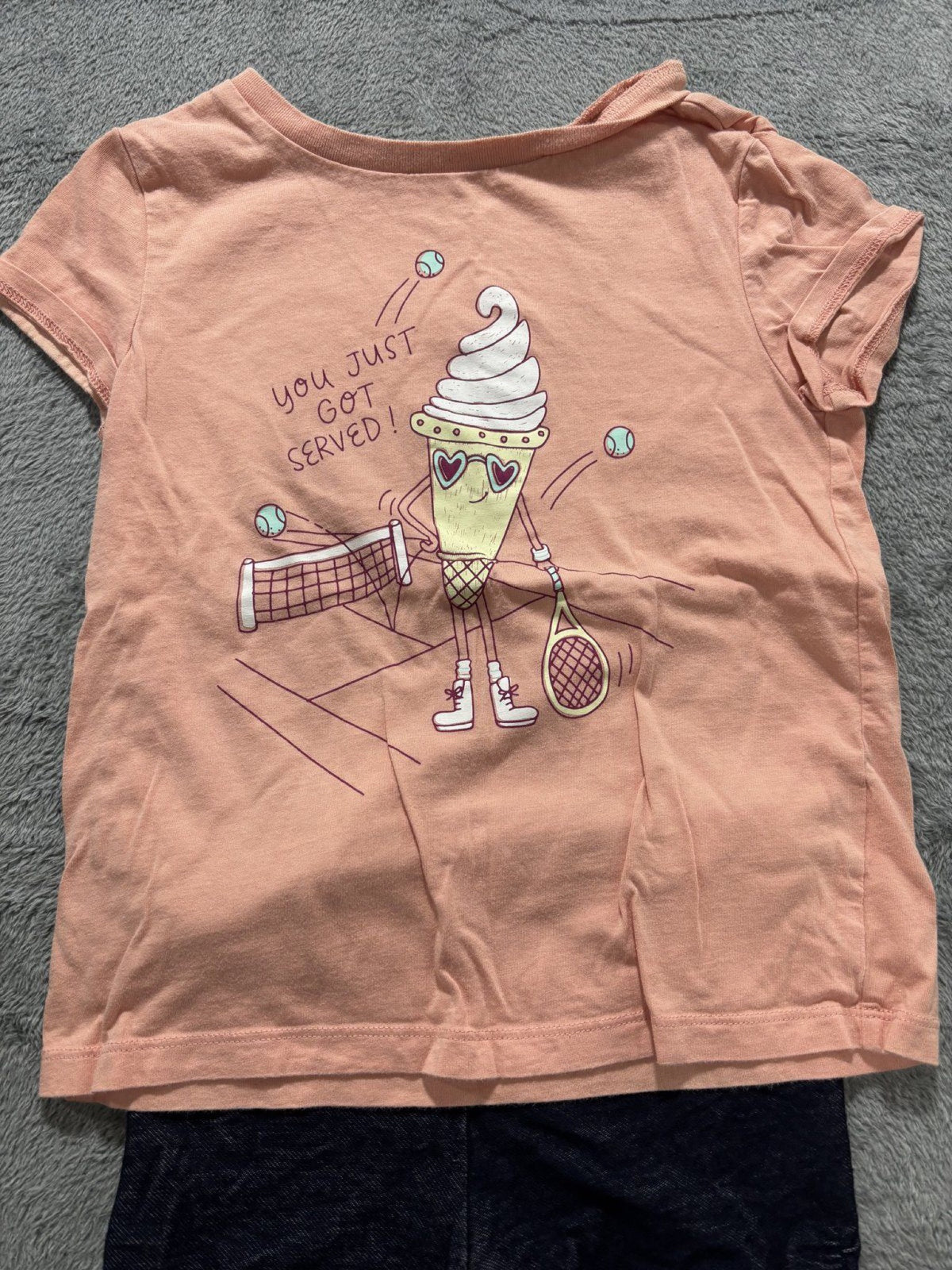 Carter's Girls Sizes 4T to S 4 Piece Bundle Tees Shorts Colosseum Wonder Nation