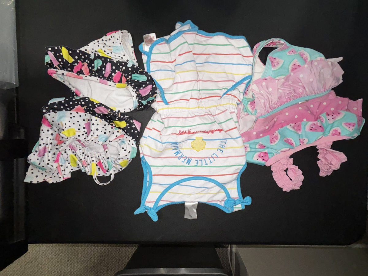 Penelope Mack Girls Size 4 Swimsuit Bundle of 3 Disney Matilda Jane