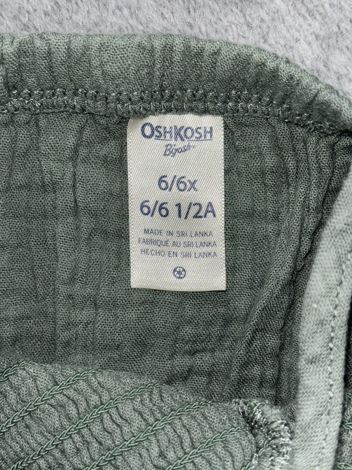 OshKosh B'gosh Girls Sizes 6 to 6X 2 Piece Sundress Bundle Rabbit Bear Organic