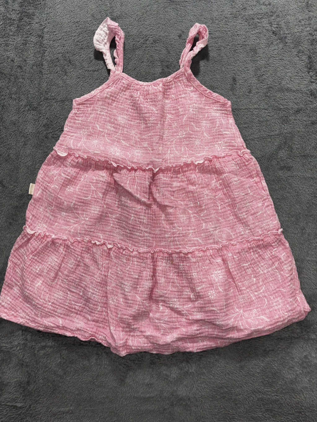 OshKosh B'gosh Girls Sizes 6 to 6X 2 Piece Sundress Bundle Rabbit Bear Organic