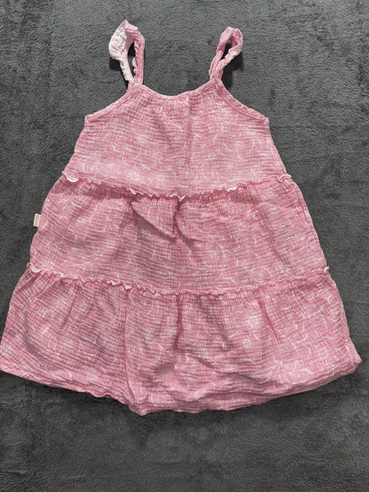 OshKosh B'gosh Girls Sizes 6 to 6X 2 Piece Sundress Bundle Rabbit Bear Organic