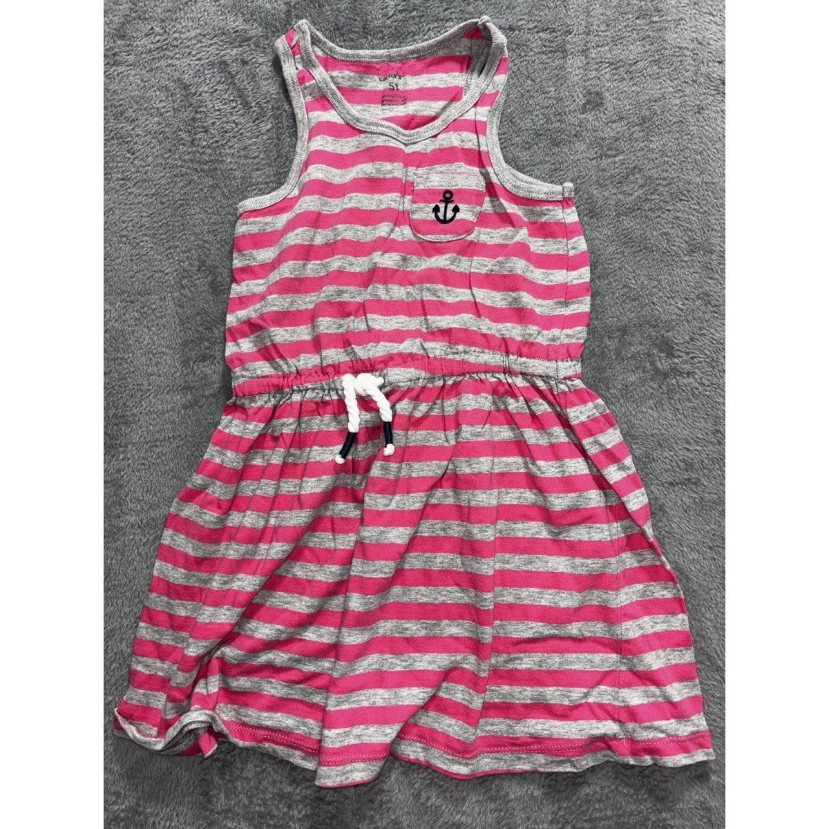 Carter's Girls Sizes 5T to 5/6 5 Piece Bundle Dress Swimsuit Tank Skort Old Navy