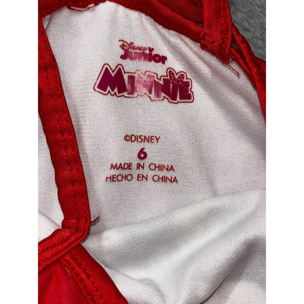 Disney Junior Minnie Girls Sizes 6 and S 3 Piece Bundle Swimsuit PJ Essentials