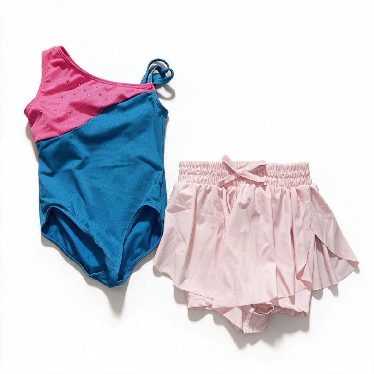 Freestyle by Danskin Girls Sizes 4/5 to 7 2 Piece Bundle Leotard Violet Skye