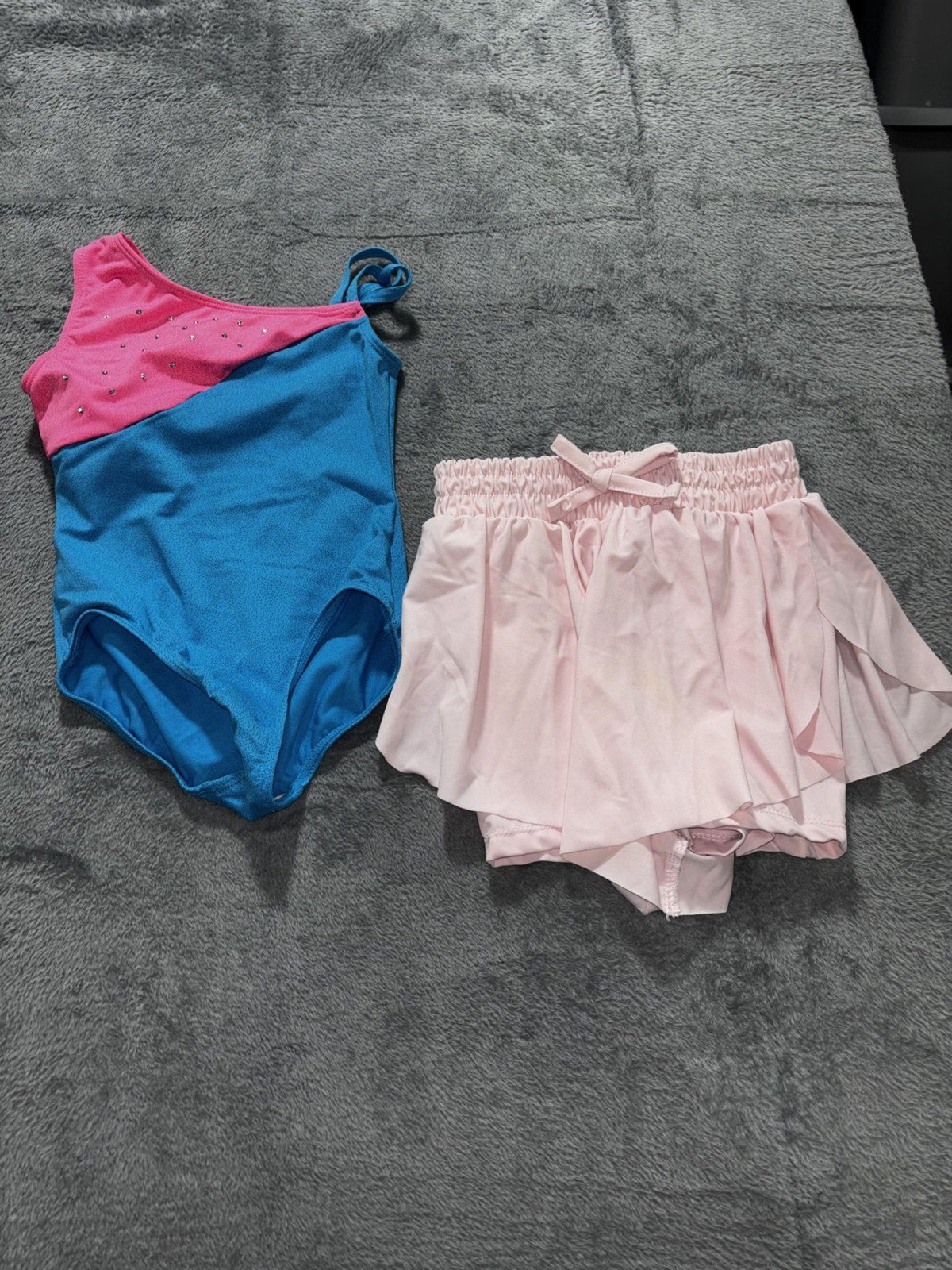 Freestyle by Danskin Girls Sizes 4/5 to 7 2 Piece Bundle Leotard Violet Skye