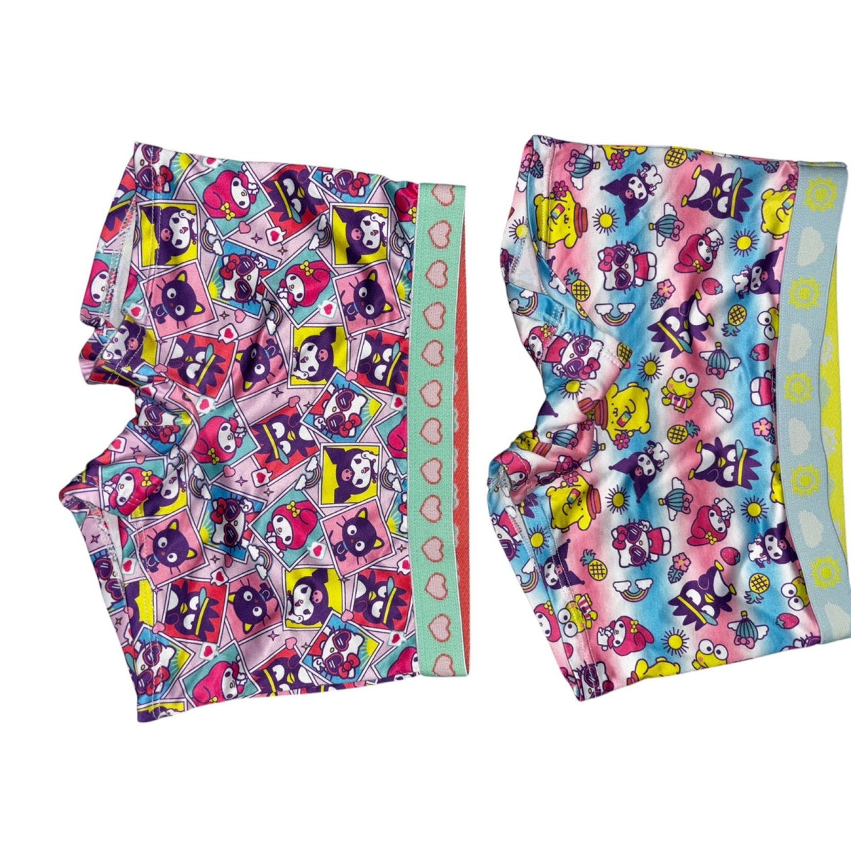Hello Kitty and Friends Girls Size 6 2 Piece Sanrio Boyshorts Bundle