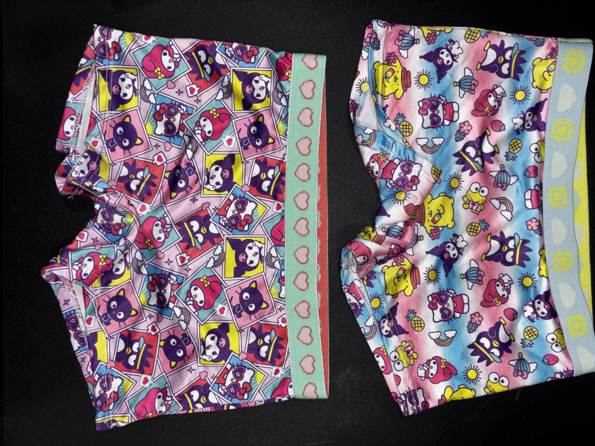 Hello Kitty and Friends Girls Size 6 2 Piece Sanrio Boyshorts Bundle