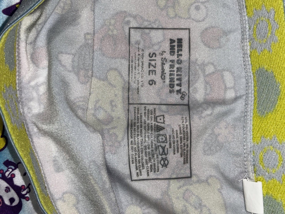 Hello Kitty and Friends Girls Size 6 2 Piece Sanrio Boyshorts Bundle
