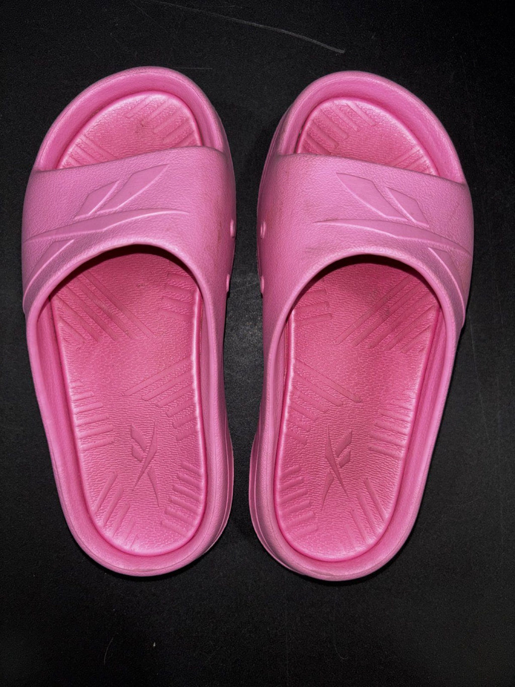 Reebok Girls 12 Pink Platform Slide Sandals Casual Comfy