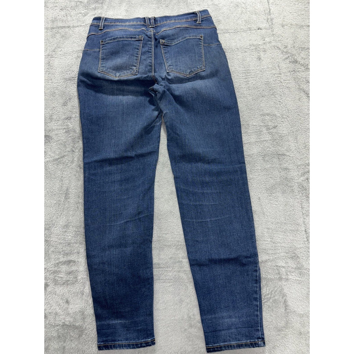 Curve Appeal Womens 10/30 Dark Blue Curvy Fit Skinny Jeans Casual