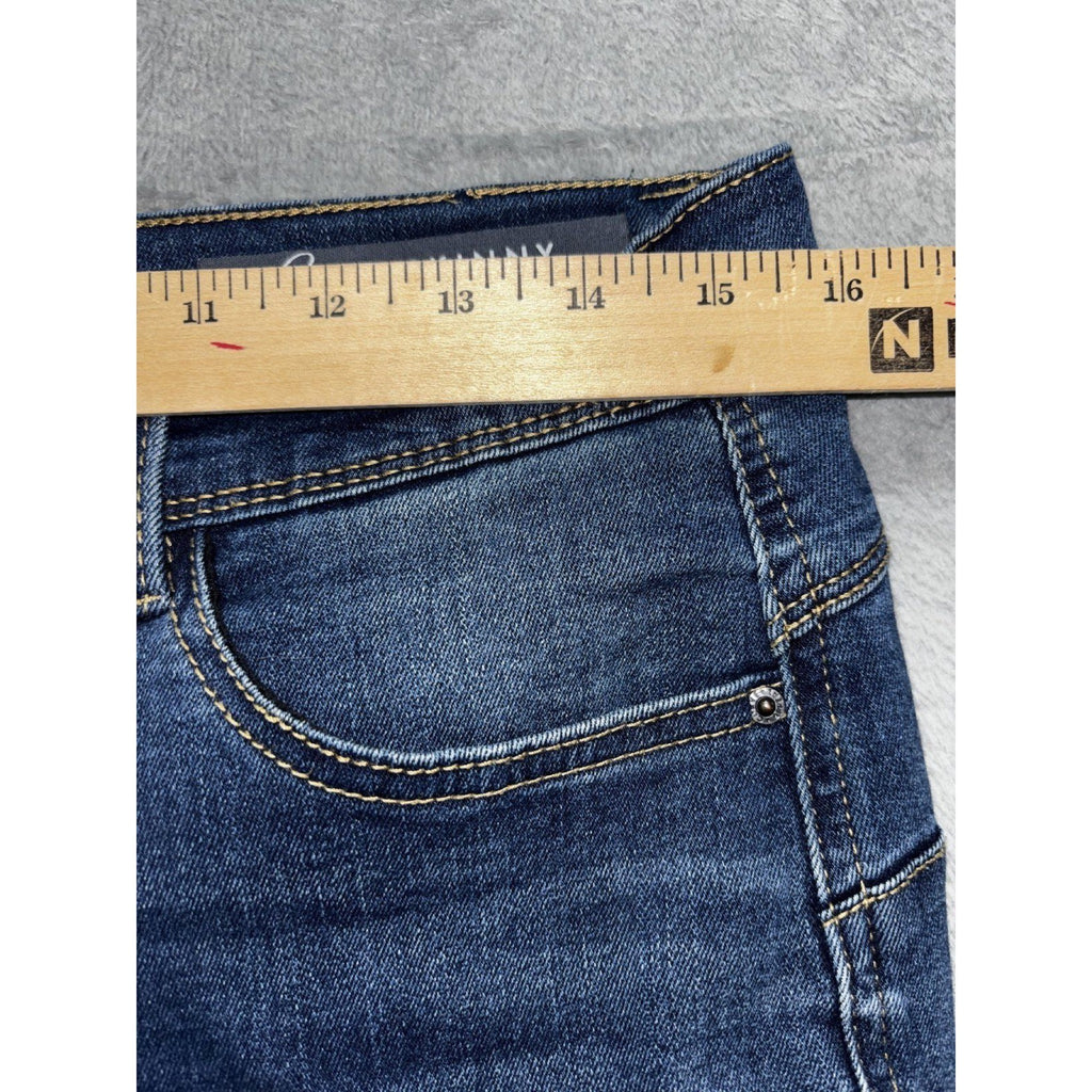 Curve Appeal Womens 10/30 Dark Blue Curvy Fit Skinny Jeans Casual