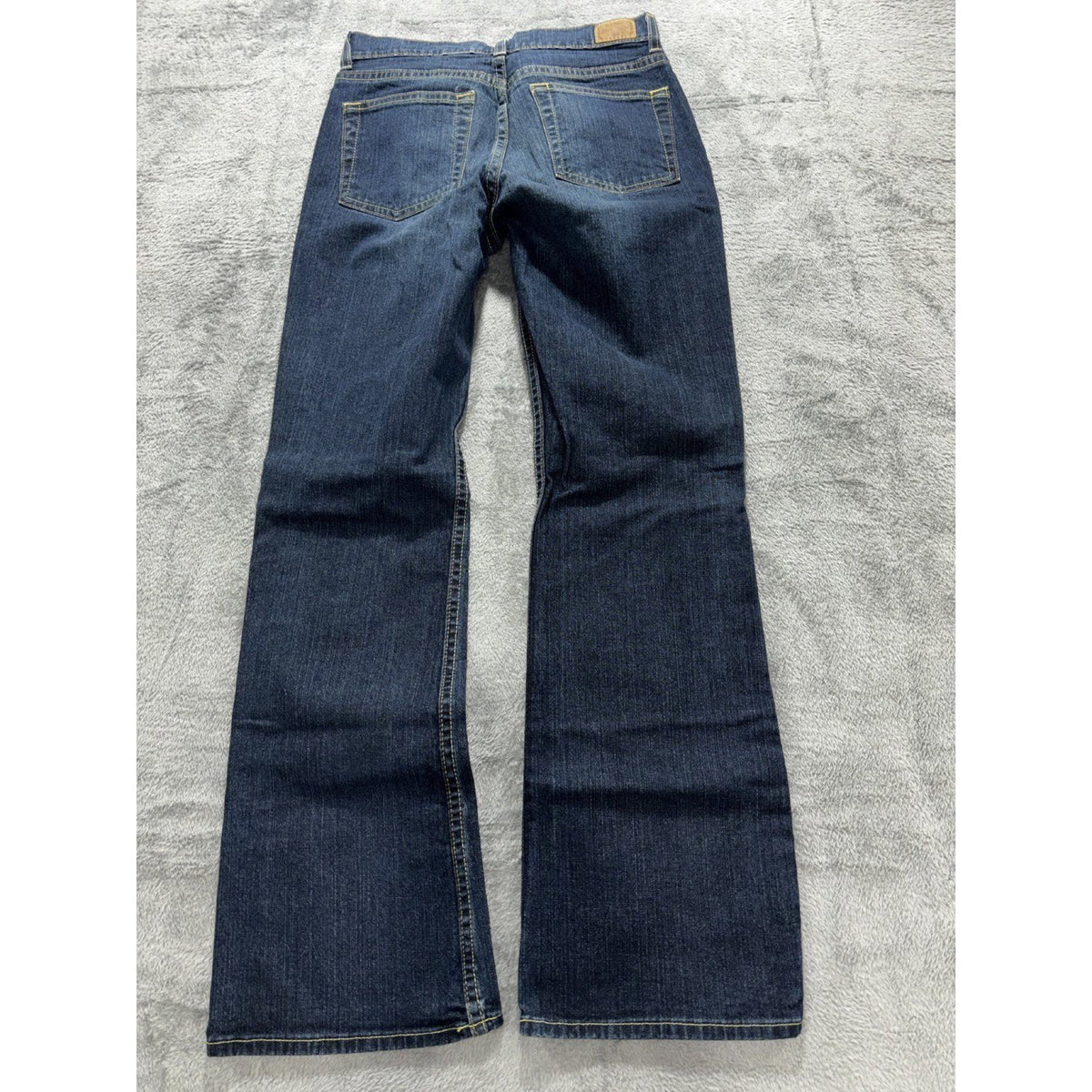 Old Navy Womens 8 Short Dark Blue Boot Cut Jeans Just Below Waist Casual