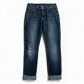 Old Navy Womens 6 Short Dark Wash The Sweetheart Jeans Rolled Cuff Casual