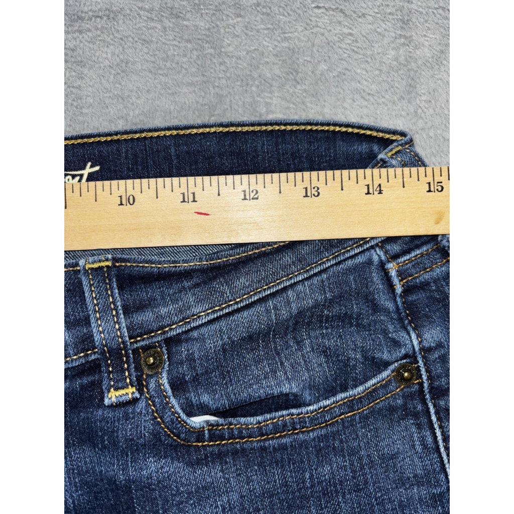 Old Navy Womens 6 Short Dark Wash The Sweetheart Jeans Rolled Cuff Casual