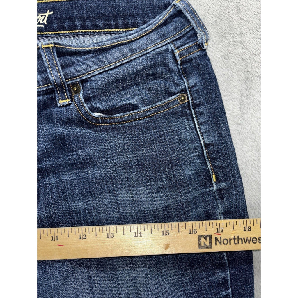 Old Navy Womens 6 Short Dark Wash The Sweetheart Jeans Rolled Cuff Casual