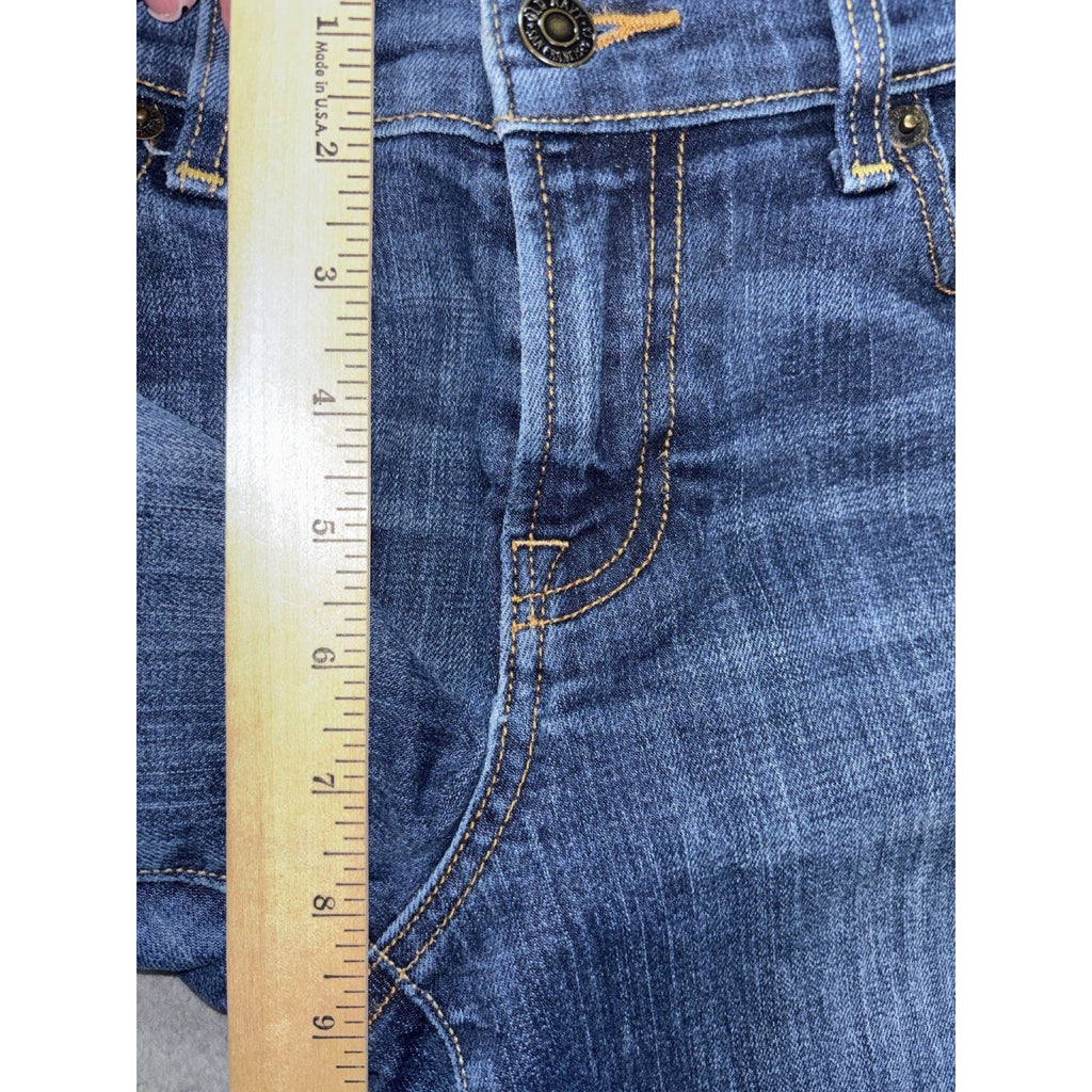 Old Navy Womens 6 Short Dark Wash The Sweetheart Jeans Rolled Cuff Casual