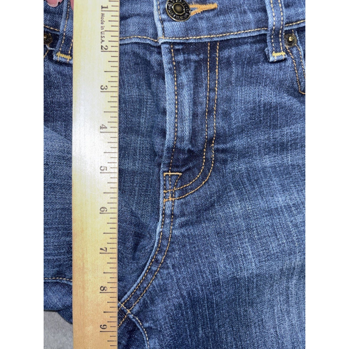 Old Navy Womens 6 Short Dark Wash The Sweetheart Jeans Rolled Cuff Casual