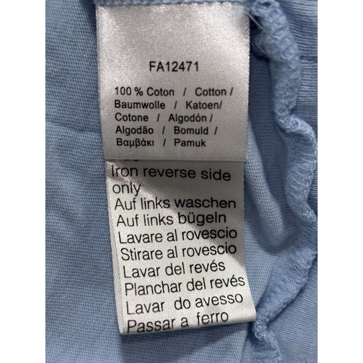 Lacoste Mens 4XLT Light Blue Hooded Long Sleeve Top Casual Lightweight