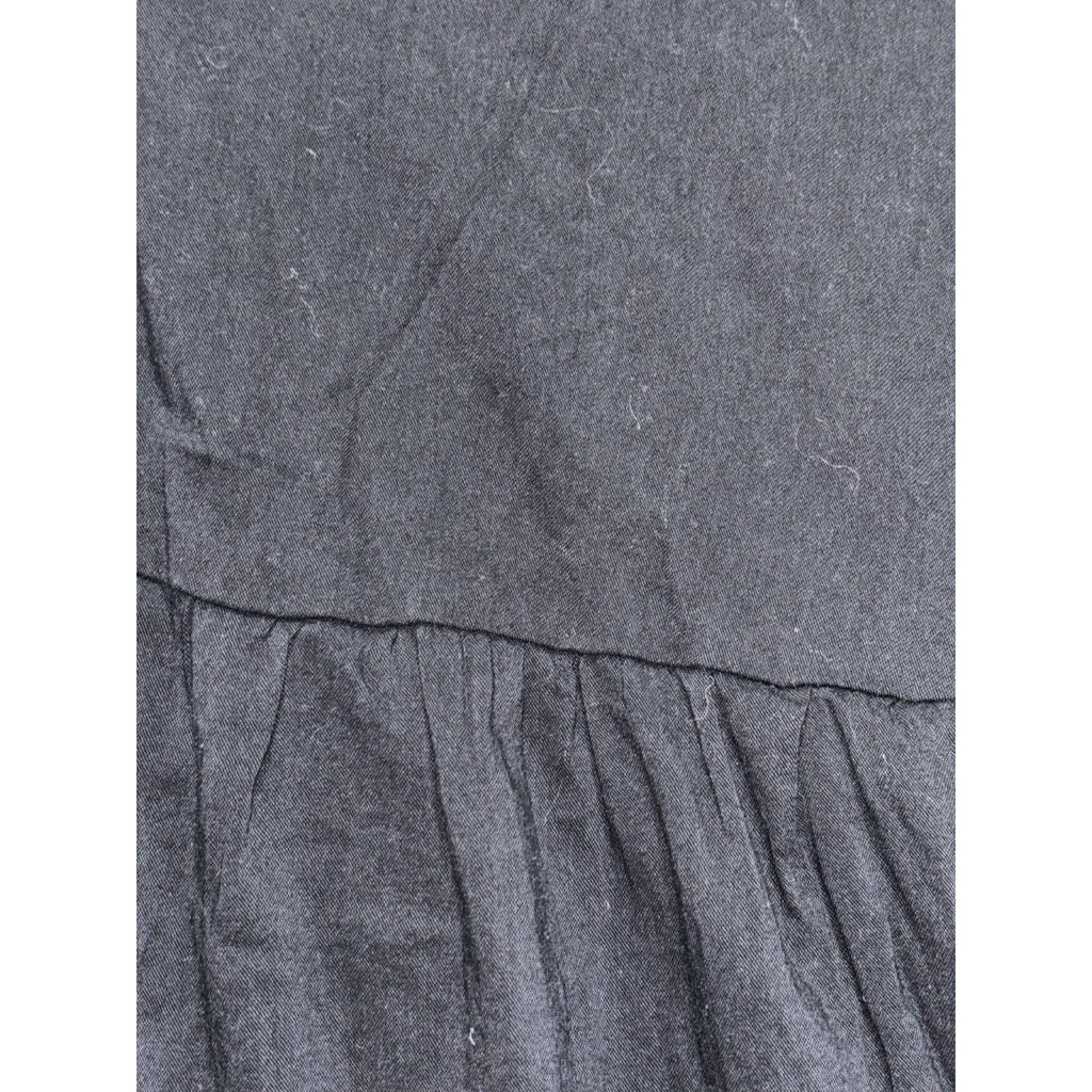 Old Navy Womens L Charcoal Gray Tiered Babydoll Dress Casual Boho