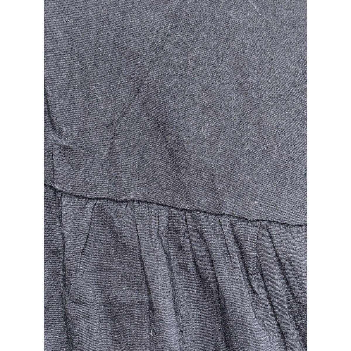 Old Navy Womens L Charcoal Gray Tiered Babydoll Dress Casual Boho