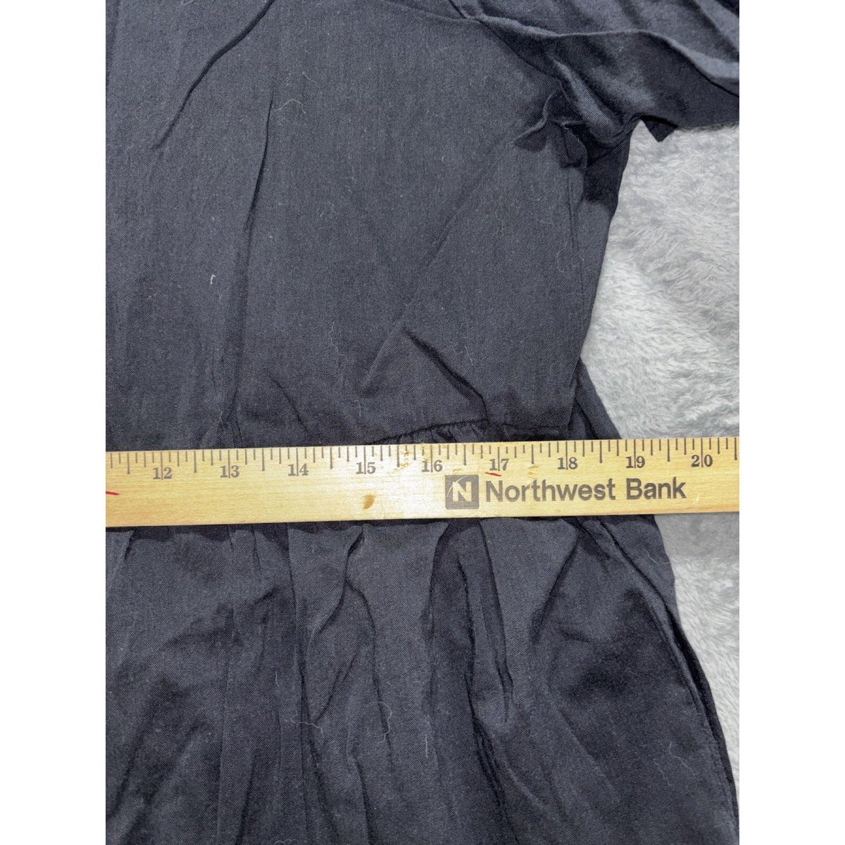 Old Navy Womens L Charcoal Gray Tiered Babydoll Dress Casual Boho