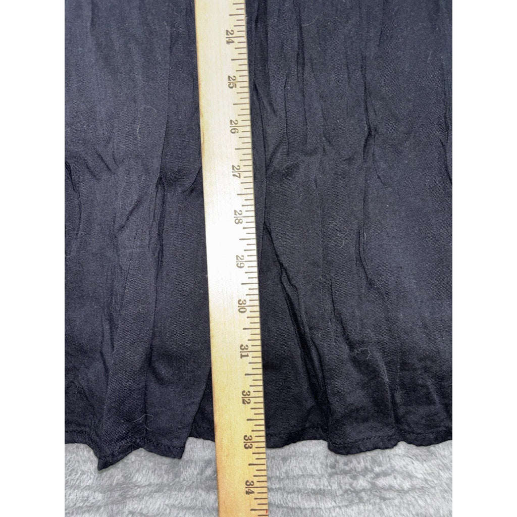 Old Navy Womens L Charcoal Gray Tiered Babydoll Dress Casual Boho