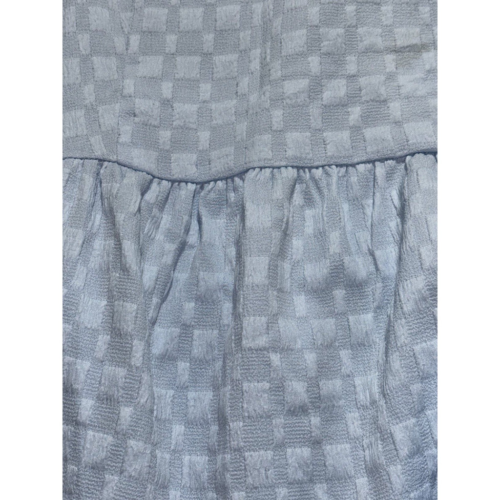 Simply Southern Womens S Light Blue Tiered Ruffle Sleeve Dress Casual Preppy