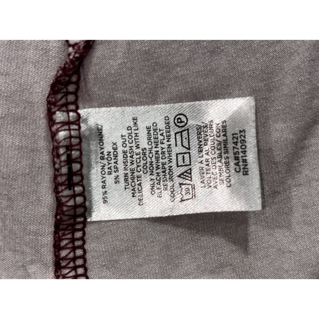 LOFT Womens L Petite Burgundy Floral Sleeveless Dress Casual
