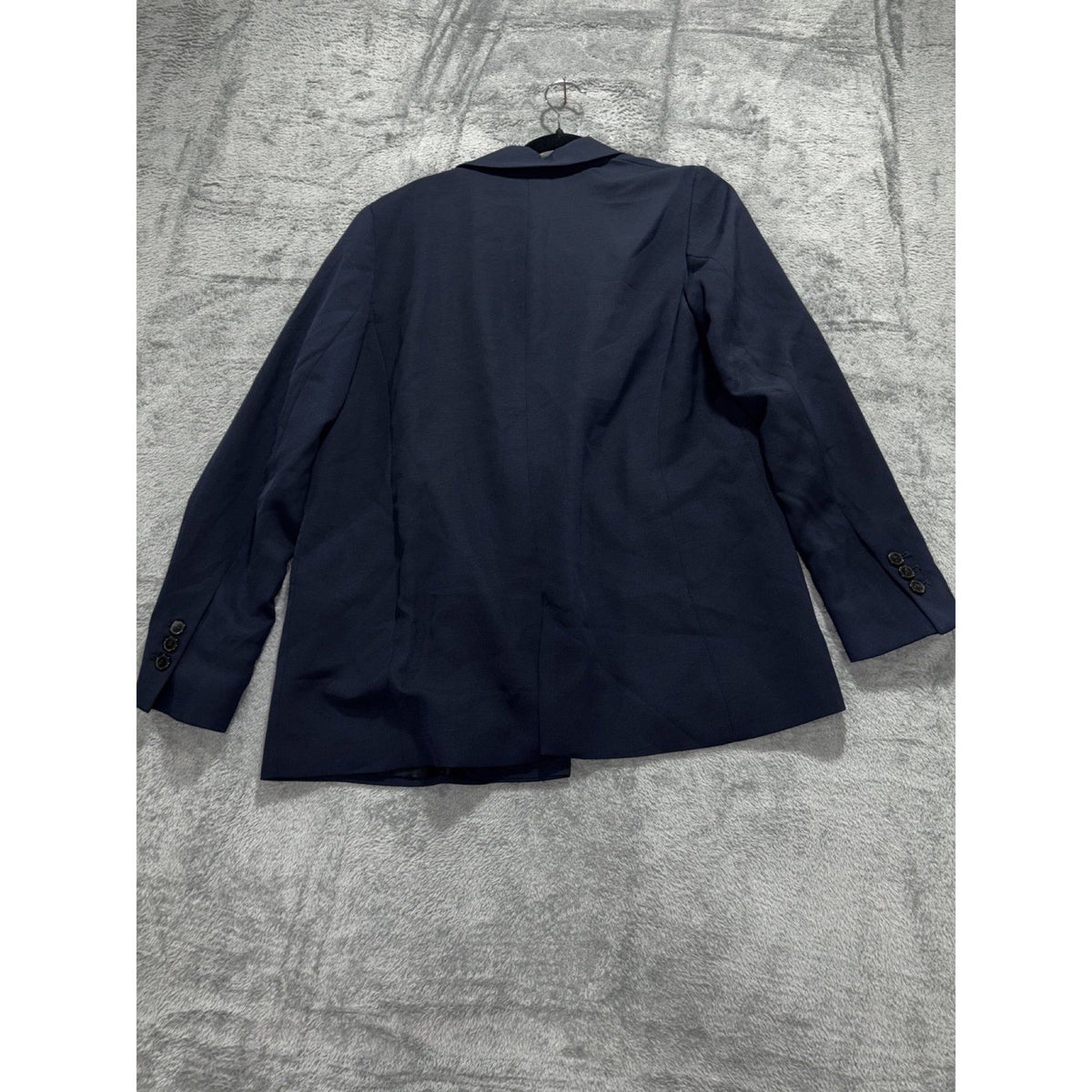 Zara Womens XS Navy Blue Double Breasted Blazer NWT Casual Preppy