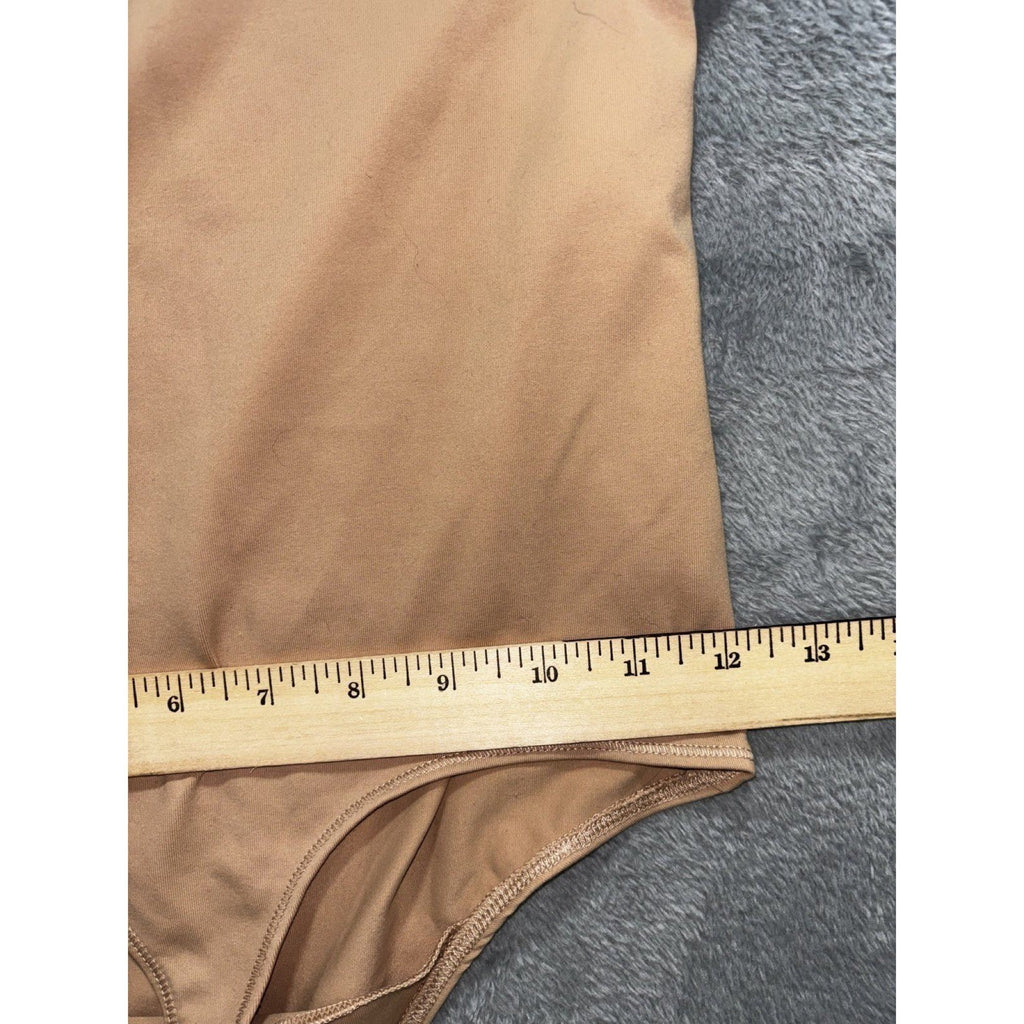 Abercrombie & Fitch Womens S Caramel Long Sleeve Bodysuit Soft Casual