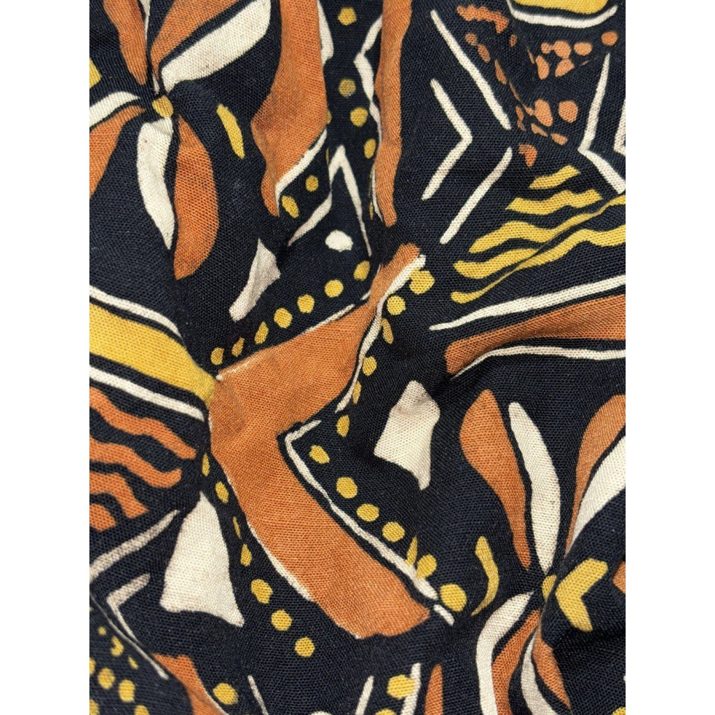Zara Womens XS Geometric Print 2 Piece Set Crop Top Wide Leg Pants Boho