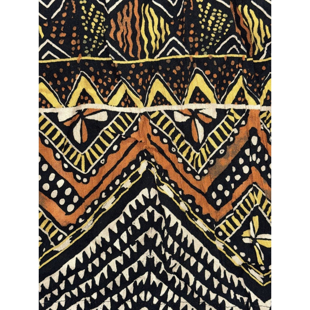 Zara Womens XS Geometric Print 2 Piece Set Crop Top Wide Leg Pants Boho