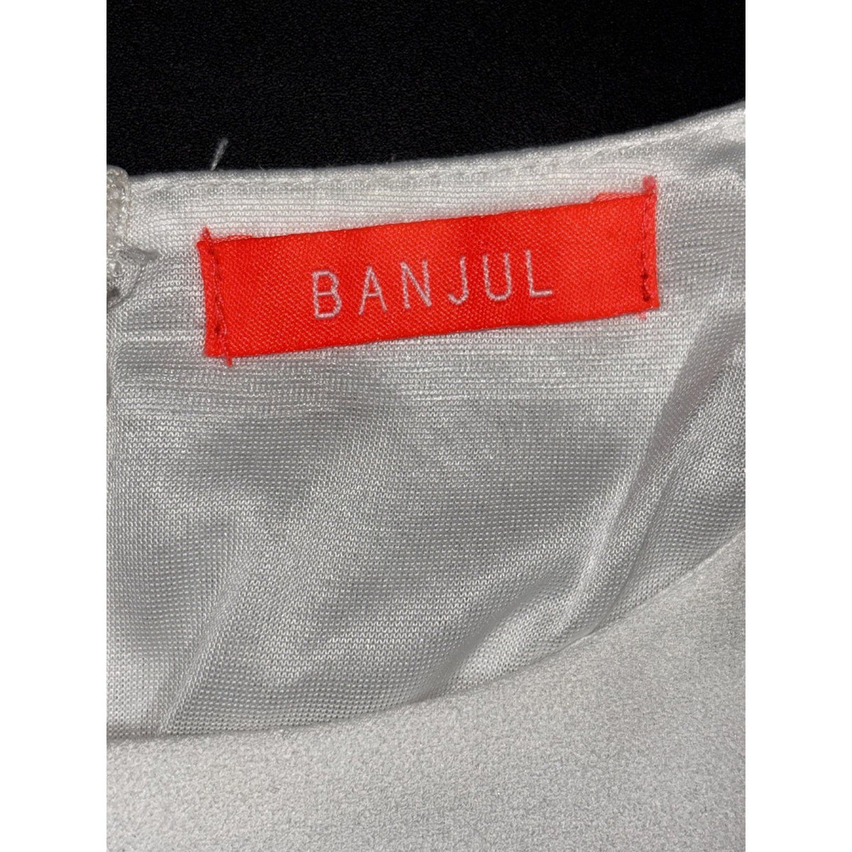 BANJUL Womens White Sleeveless Cutout Crop Top Zip Back Size Not Tagged
