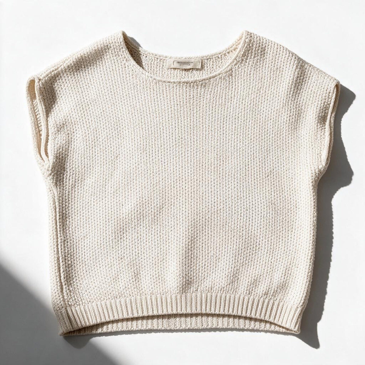 Jessica Simpson Womens XS Cream Knit Top Casual Cozy
