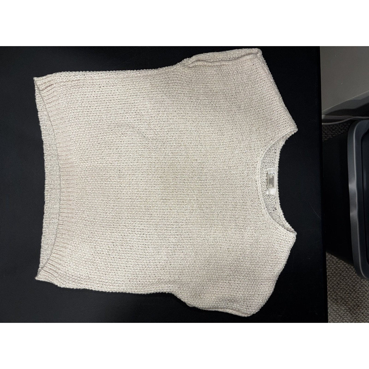 Jessica Simpson Womens XS Cream Knit Top Casual Cozy