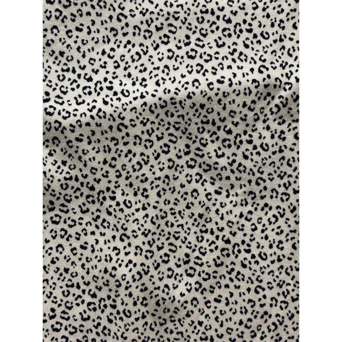 Gaze Womens S Cream Leopard Print Bodysuit Sleeveless Y2K