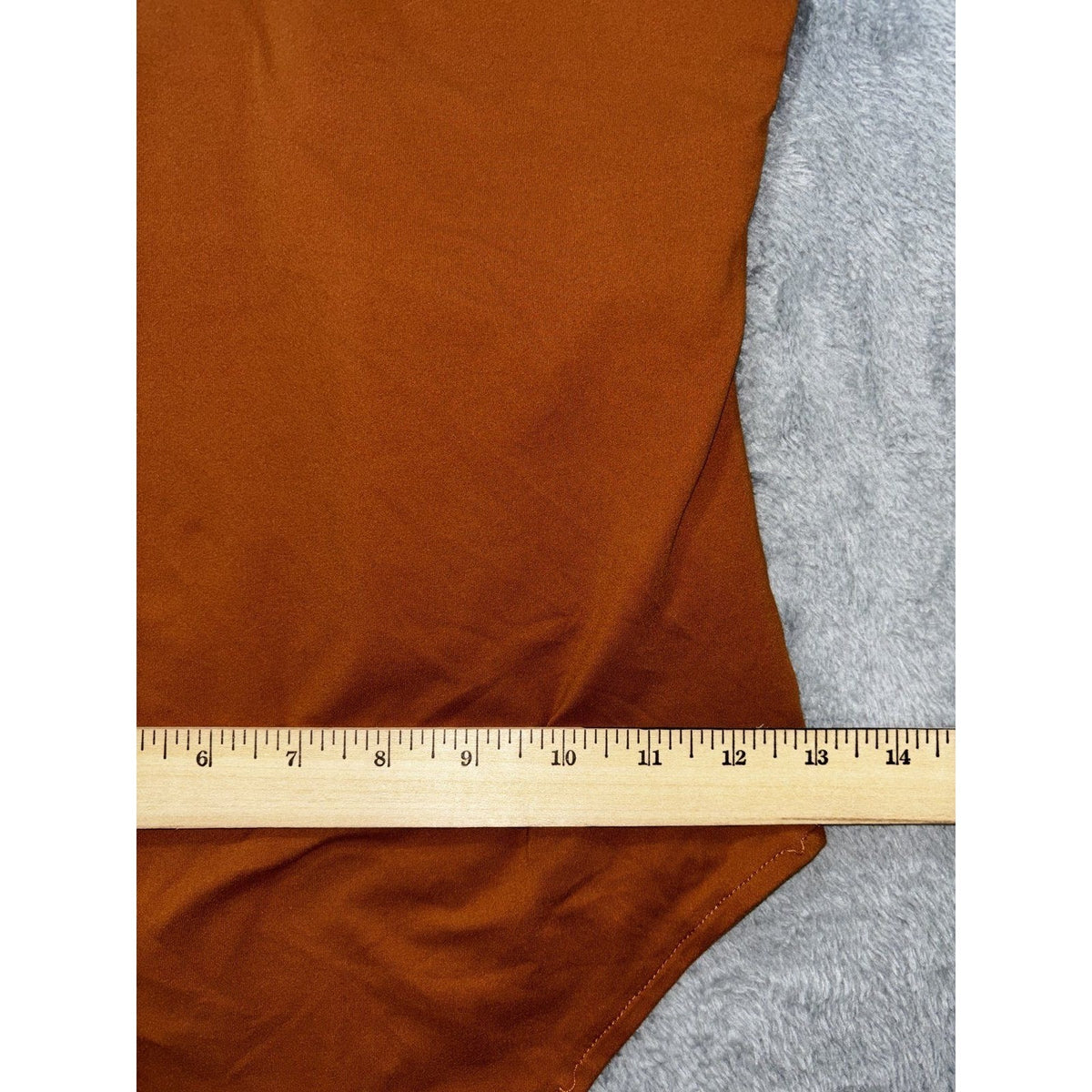 Reoria Womens S Rust Brown Sleeveless Bodysuit Minimalist Casual