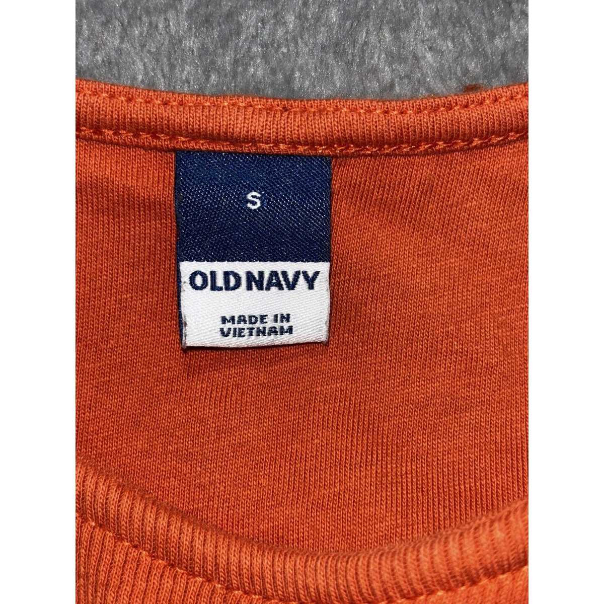 Old Navy Womens S Orange Ribbed Racerback Maxi Dress Side Slit Casual