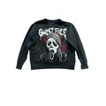 Ghost Face Mens M Black Horror Club Graphic Crewneck Sweatshirt Casual