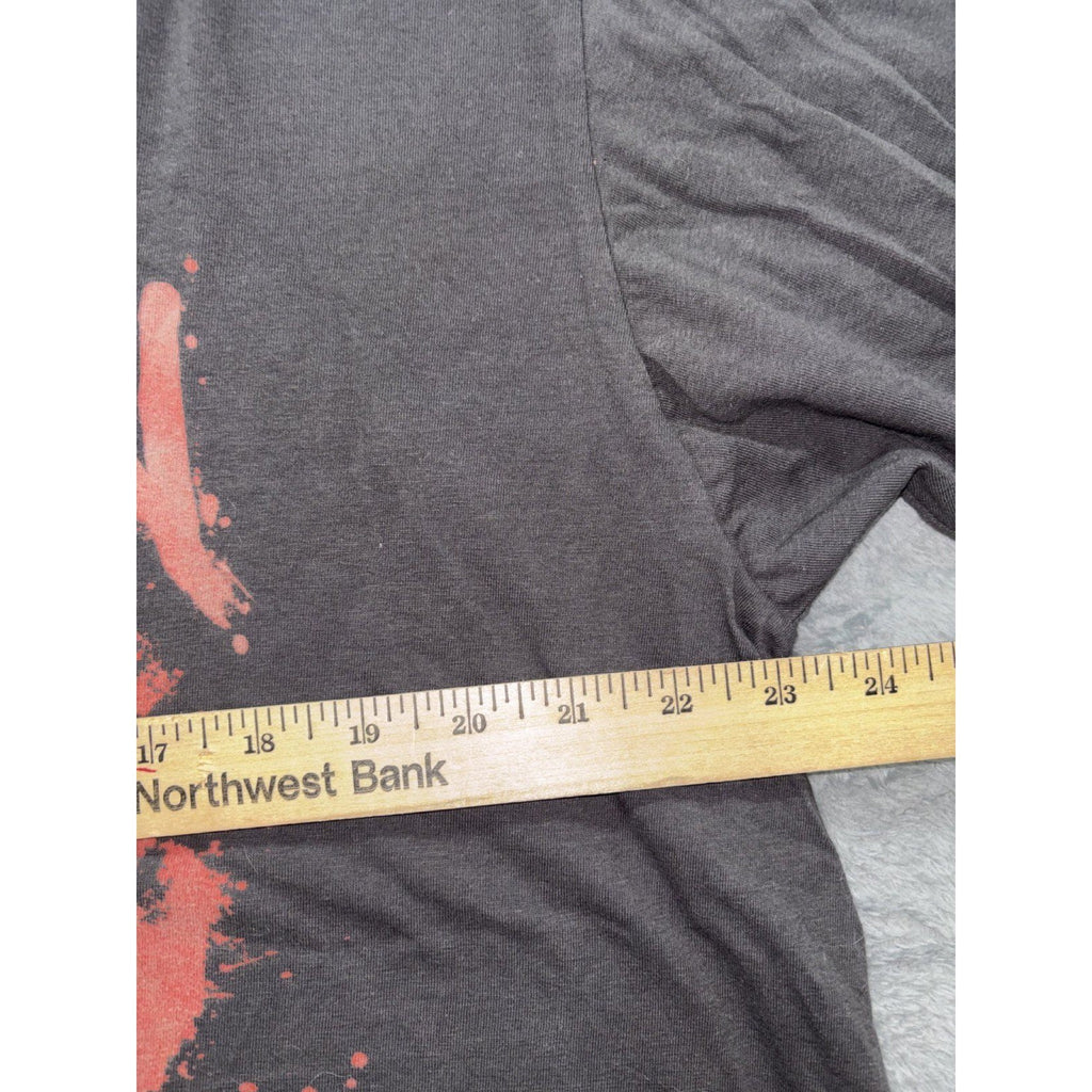 Friday the 13th Mens L Black Jason Voorhees Graphic Tee Horror Casual
