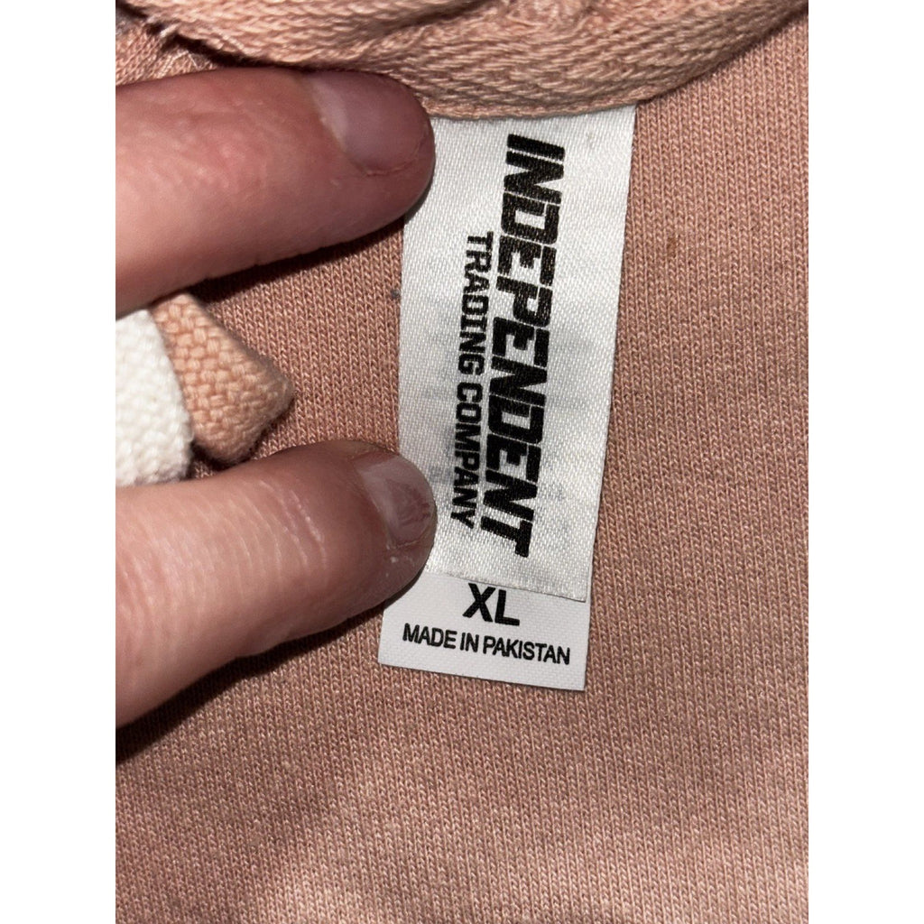 Independent Trading Co Womens XL Pink Mama Graphic Pullover Hoodie Casual Cozy
