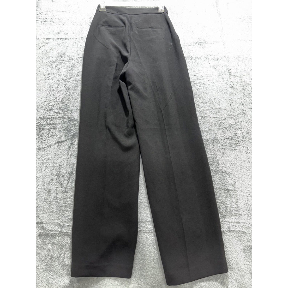 Express Womens Black Wide Leg Super High Rise Pleated Trousers Size Not Tagged