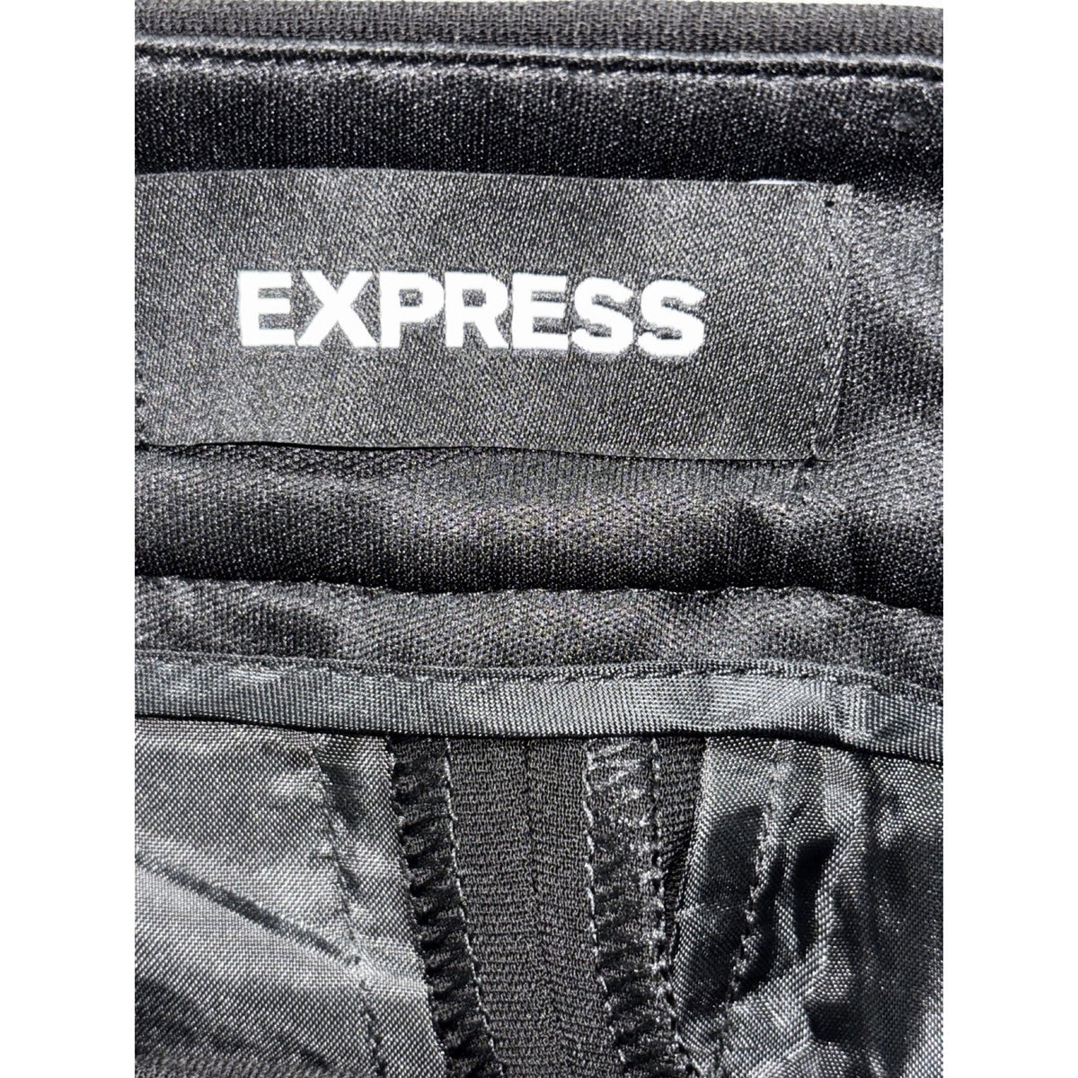 Express Womens Black Wide Leg Super High Rise Pleated Trousers Size Not Tagged