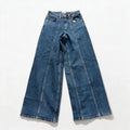 The Drop Womens 25 Medium Wash Wide Leg Jeans High Rise Casual Minimalist